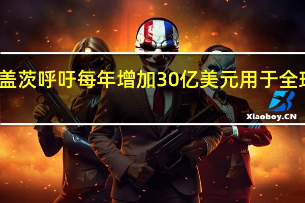 盖茨呼吁每年增加30亿美元用于全球健康