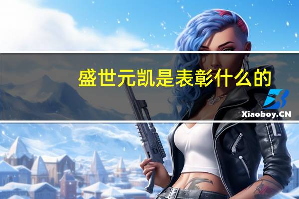盛世元凯是表彰什么的