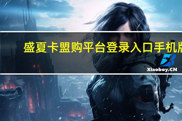盛夏卡盟购平台登录入口手机版（盛夏卡盟）