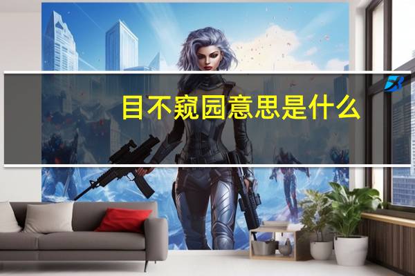 目不窥园意思是什么