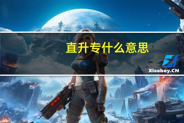 直升专什么意思