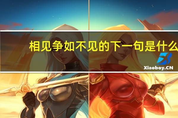 相见争如不见的下一句是什么