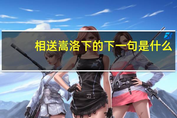 相送嵩洛下的下一句是什么
