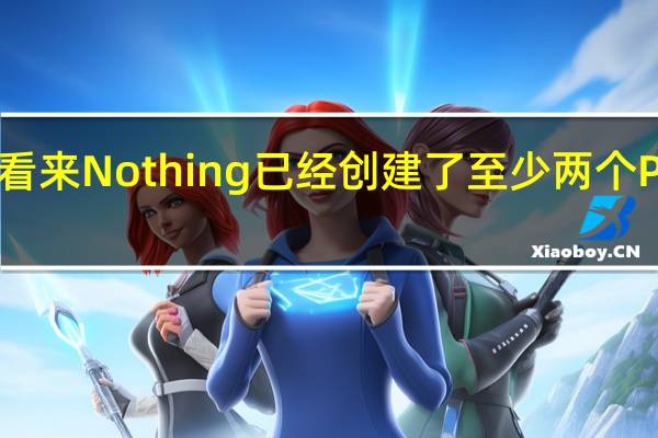 看来 Nothing 已经创建了至少两个 Phone (2) 变体