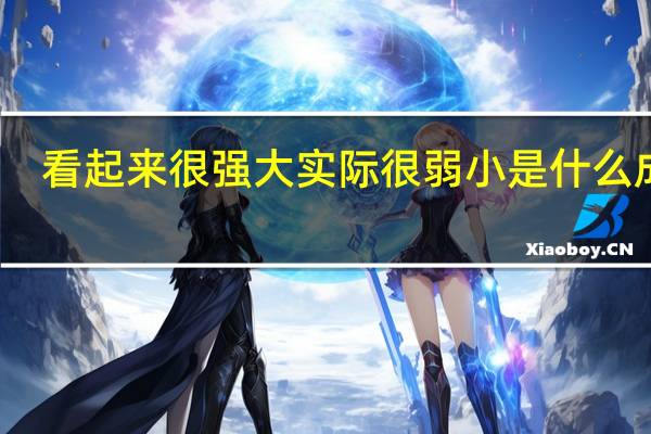 看起来很强大实际很弱小是什么成语