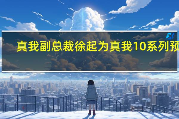 真我副总裁徐起为真我10系列预热