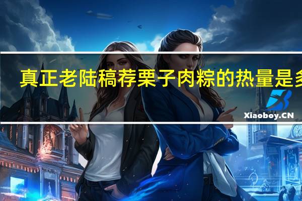 真正老陆稿荐 栗子肉粽的热量是多少