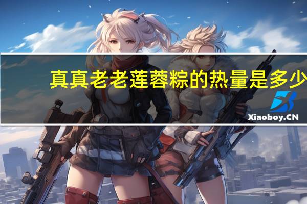 真真老老 莲蓉粽的热量是多少