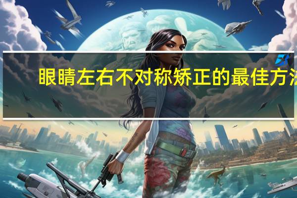 眼睛左右不对称矫正的最佳方法