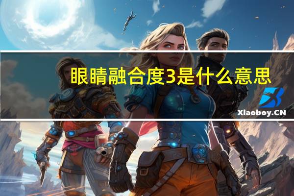 眼睛融合度3是什么意思