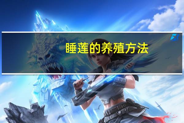 睡莲的养殖方法