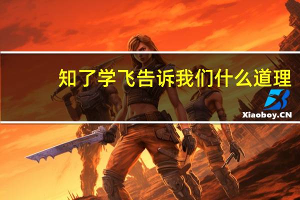 知了学飞告诉我们什么道理