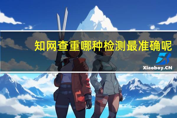 知网查重哪种检测最准确呢