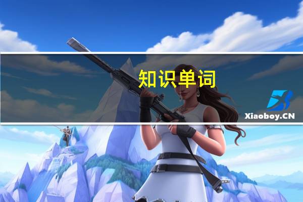 知识单词