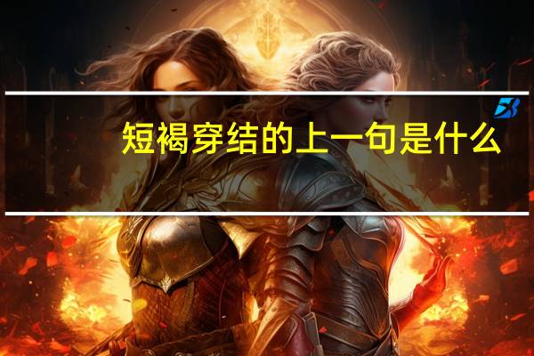 短褐穿结的上一句是什么