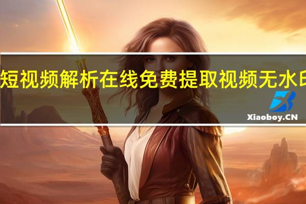 短视频解析在线 免费提取视频无水印解析(短视频免费解析工具在线)