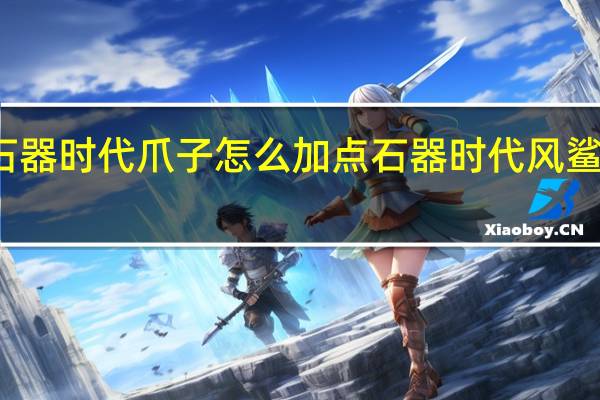 石器时代爪子怎么加点 石器时代风鲨鱼加点