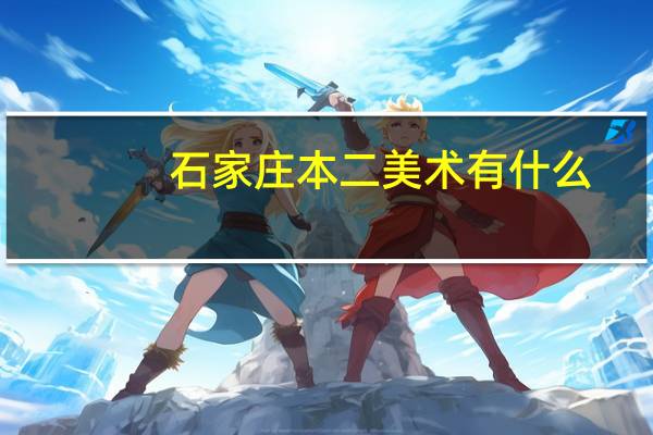 石家庄本二美术有什么