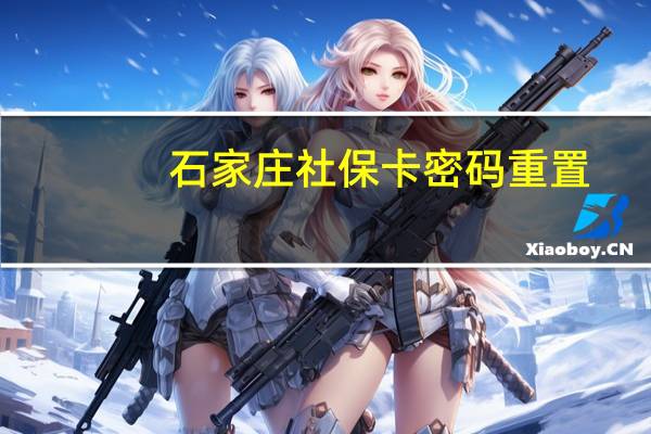 石家庄社保卡密码重置（社保卡密码重置）