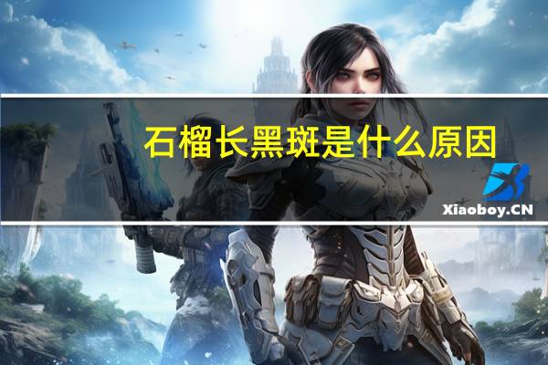 石榴长黑斑是什么原因