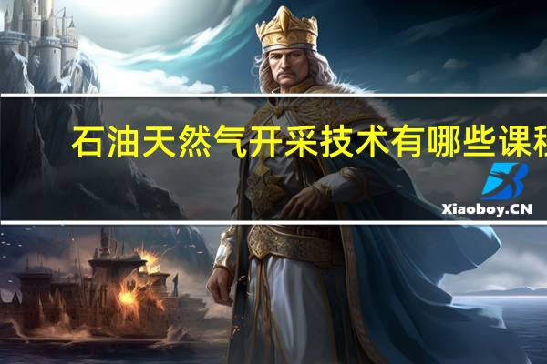 石油天然气开采技术有哪些课程