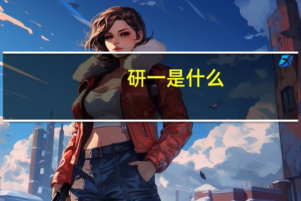 研一是什么