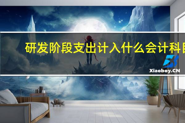 研发阶段支出计入什么会计科目