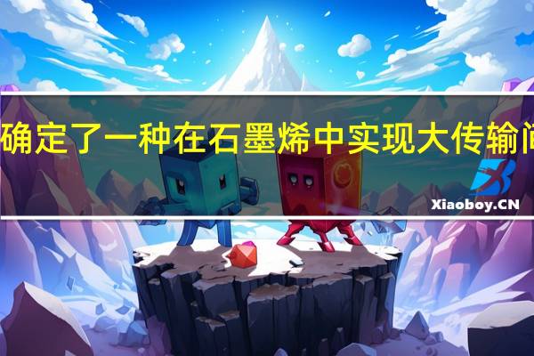 研究人员确定了一种在石墨烯中实现大传输间隙调节的策略