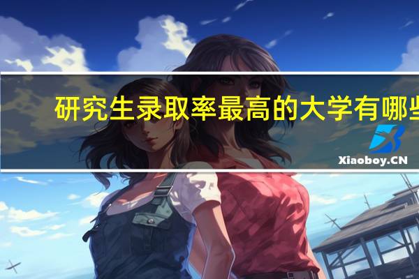 研究生录取率最高的大学有哪些