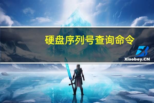 硬盘序列号查询命令(硬盘序列号查询工具)