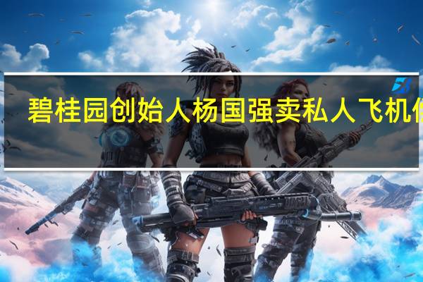 碧桂园创始人杨国强卖私人飞机偿债?知情人士:已售一架 另一架待售