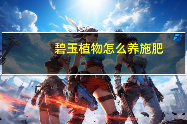 碧玉植物怎么养施肥