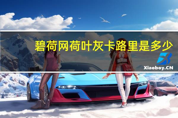 碧荷网 荷叶灰卡路里是多少