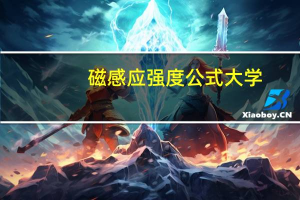 磁感应强度公式大学
