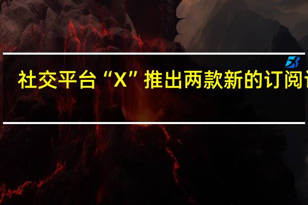 社交平台“X”推出两款新的订阅计划