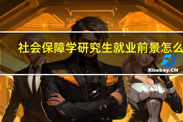 社会保障学研究生就业前景怎么样