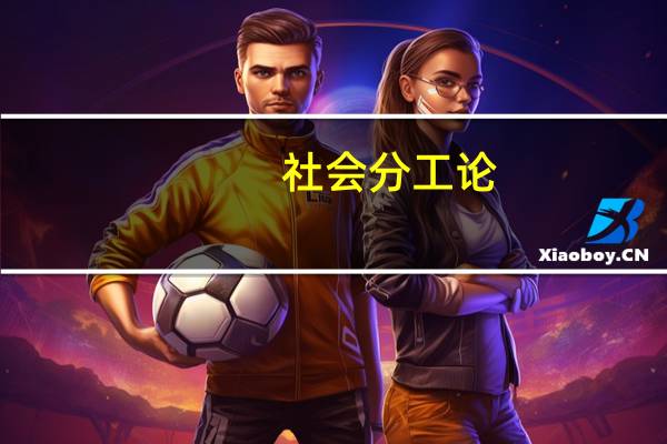 社会分工论（社会分工）