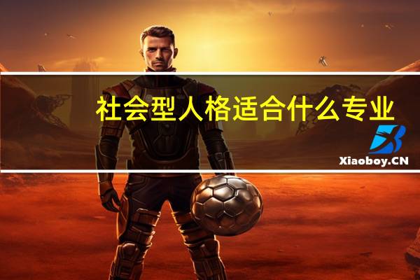 社会型人格适合什么专业