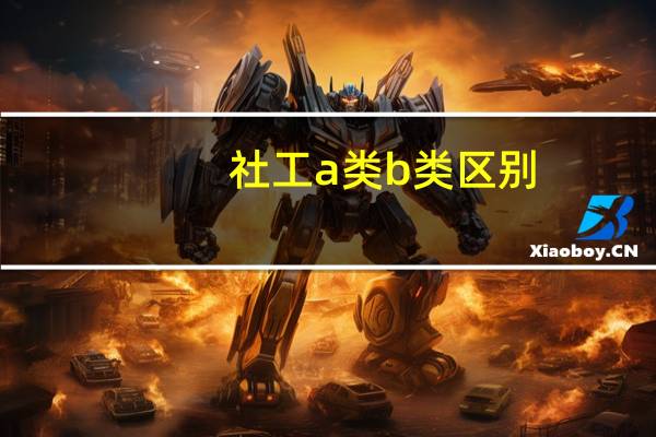 社工a类b类区别