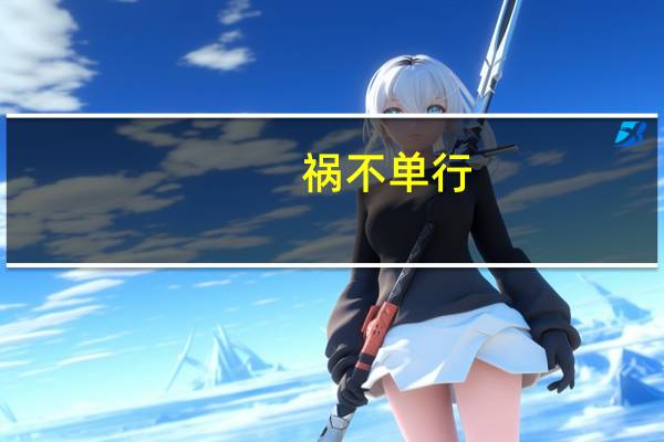 祸不单行,福无双至什么意思