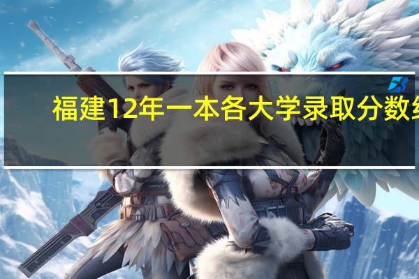 福建12年一本各大学录取分数线