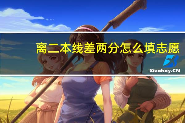 离二本线差两分怎么填志愿