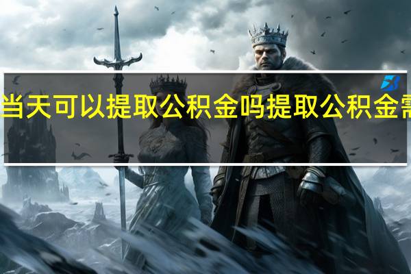 离职当天可以提取公积金吗　提取公积金需要的材料