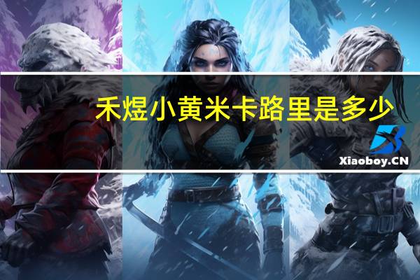禾煜 小黄米卡路里是多少