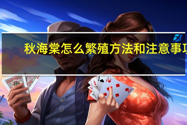 秋海棠怎么繁殖方法和注意事项