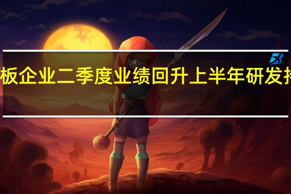 科创板企业二季度业绩回升上半年研发持续高投入