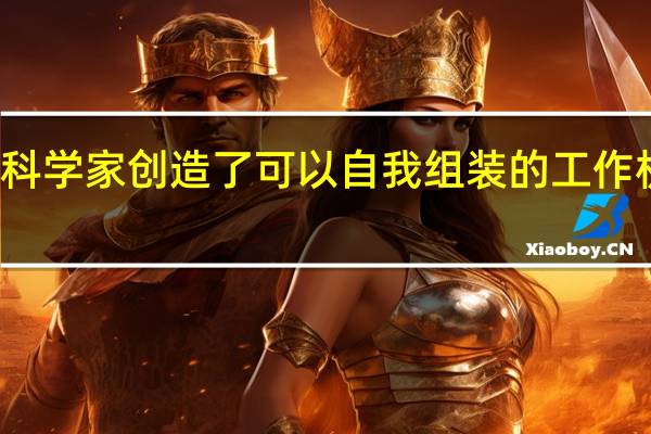 科学家创造了可以自我组装的工作机器人