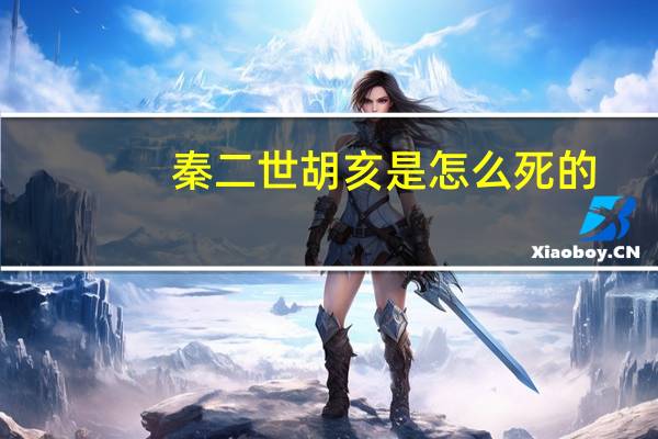 秦二世胡亥是怎么死的