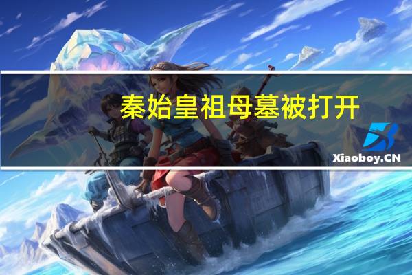 秦始皇祖母墓被打开（秦始皇祖母墓）