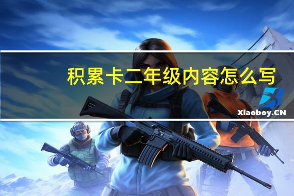 积累卡二年级内容怎么写